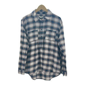 BLL Plaid Flannel Button Down Shirt w/ Pockets  Size M